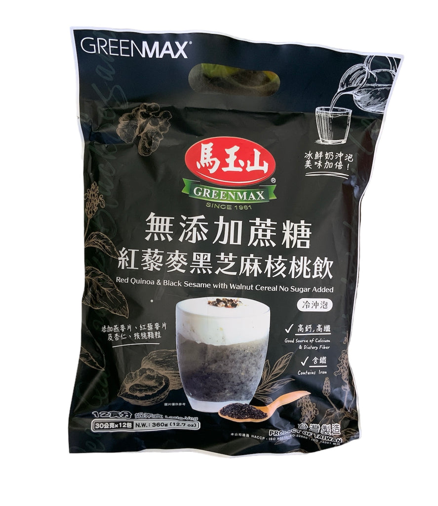 Greenmax Red Quinoa & Black Sesame with Walnut Cereal No Sugar Added (360g)