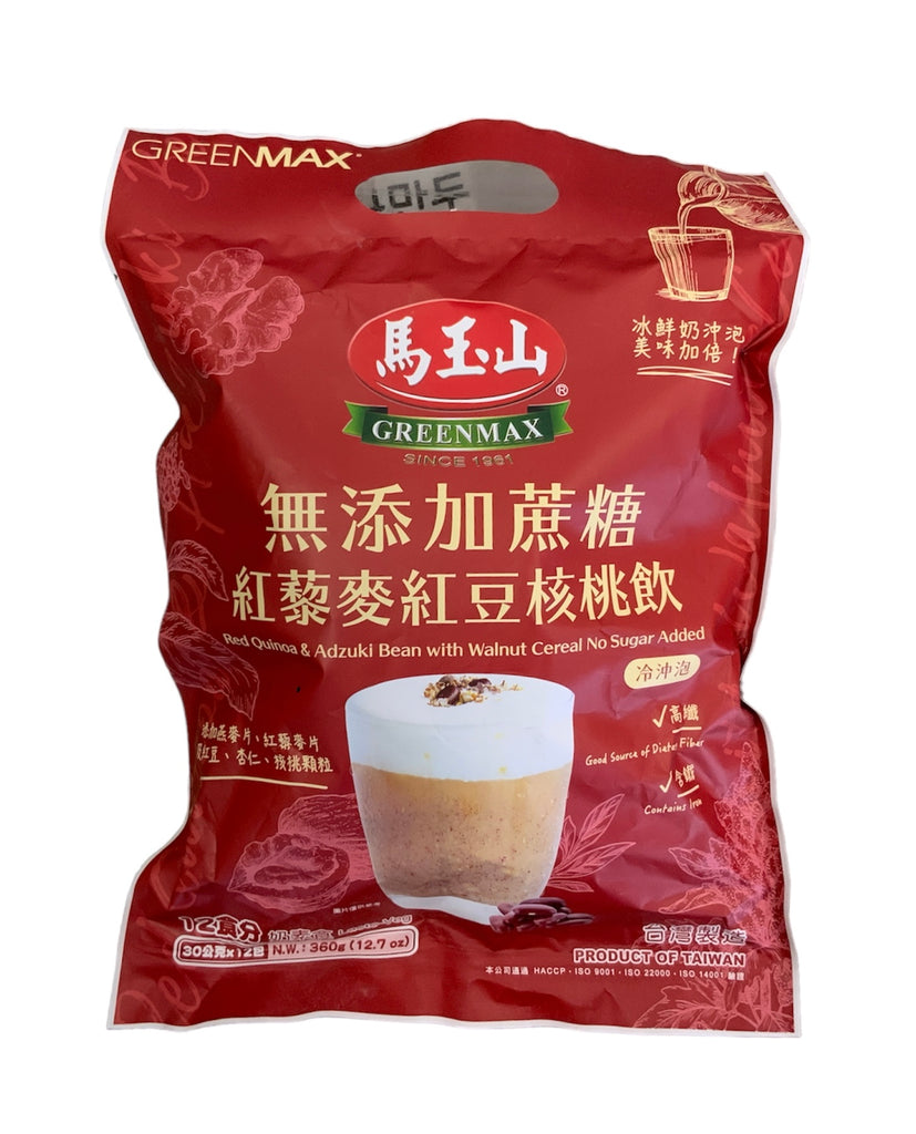 Greenmax Red Quinoa & Adzuki Bean with Walnut Cereal No Sugar Added (360g)