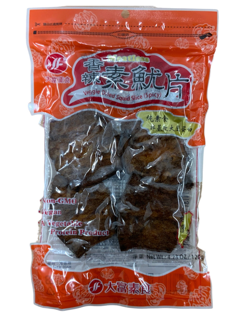 Tung Fu Veggie Dried Squid Slice (Spicy) 120g
