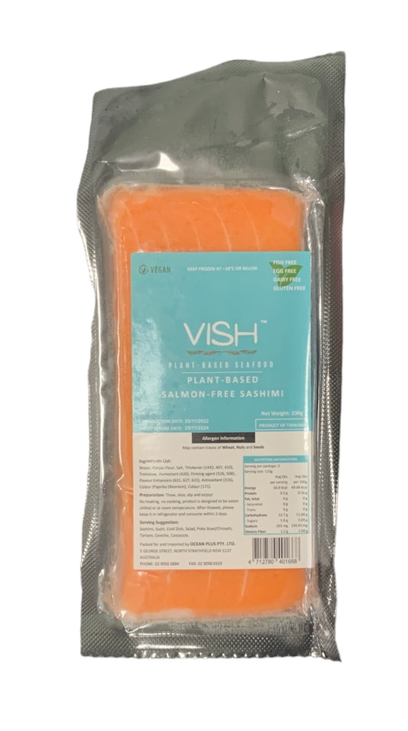 Vish Vegan Plant-based Salmon-Free Sashimi 230g (Gluten Free)