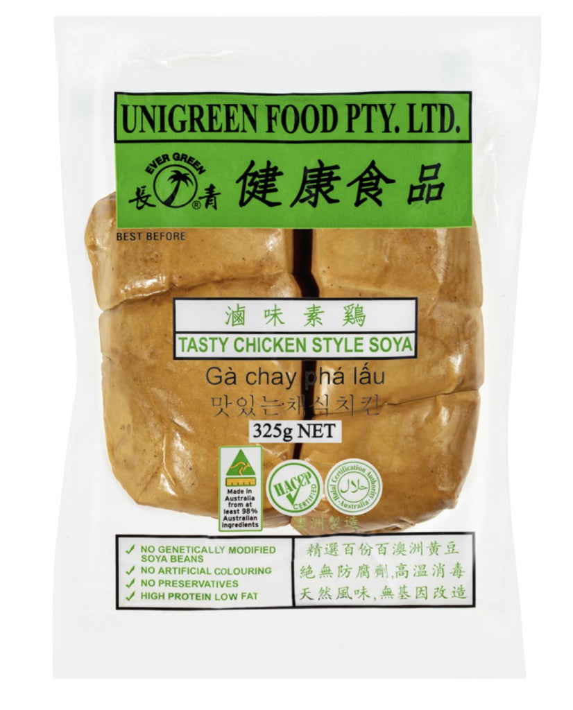 Evergreen Tasty Chicken Style Soya 325g