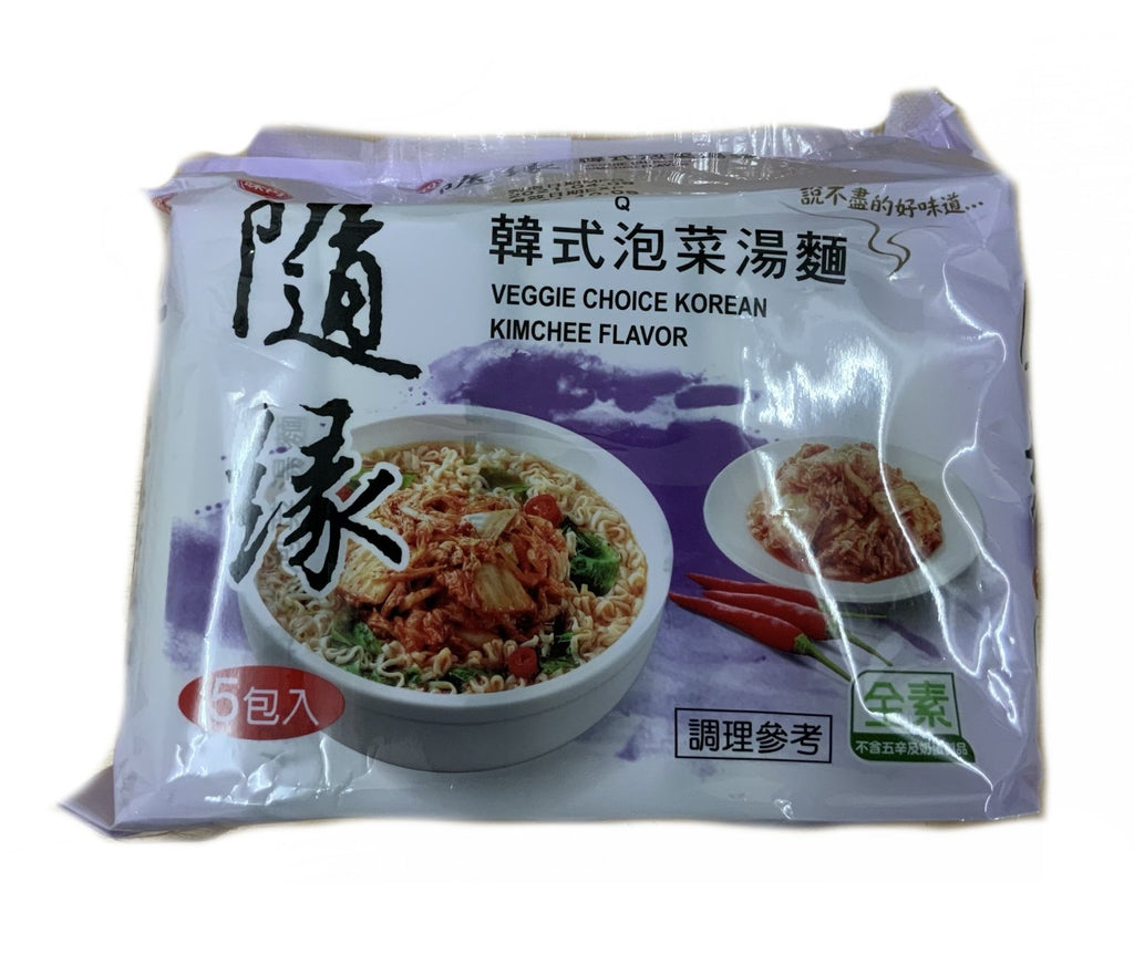 Sui Yuan Veggie Choice Korean Kimchee Flavour 5 Packets x 77g