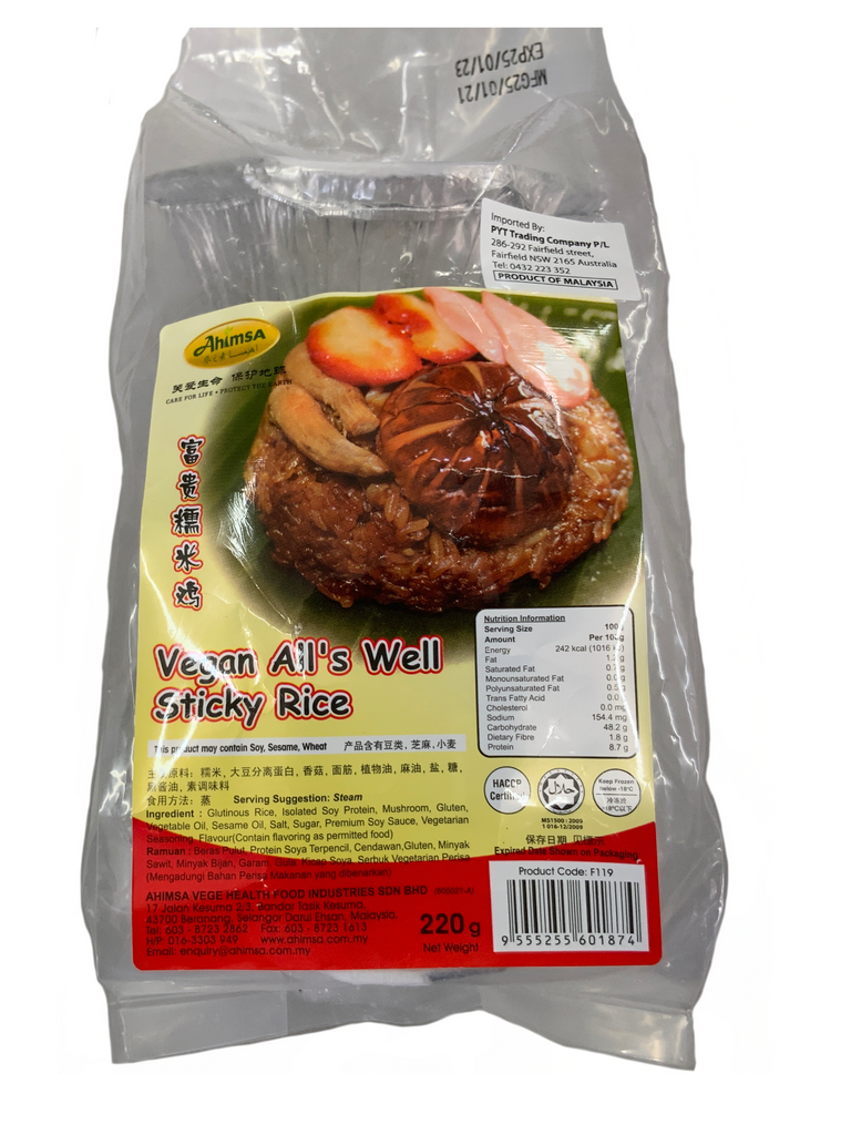Ahimsa Vegan All's Well Sticky Rice 220g