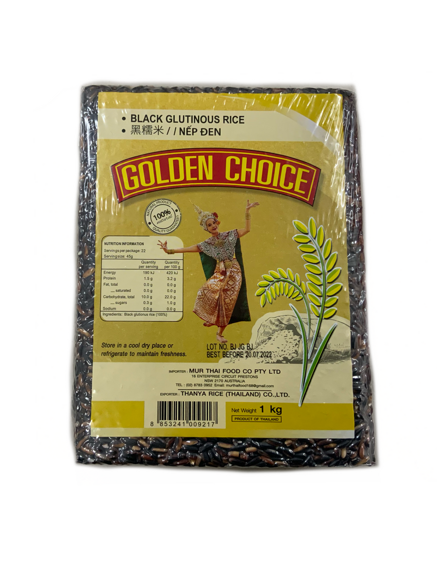 Golden Choice Black Glutinous Rice 1kg – Everspring Health Food