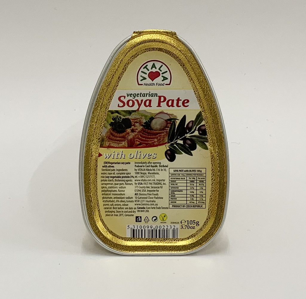 Vitalia Vegetarian Soya Pate With Olives 105g
