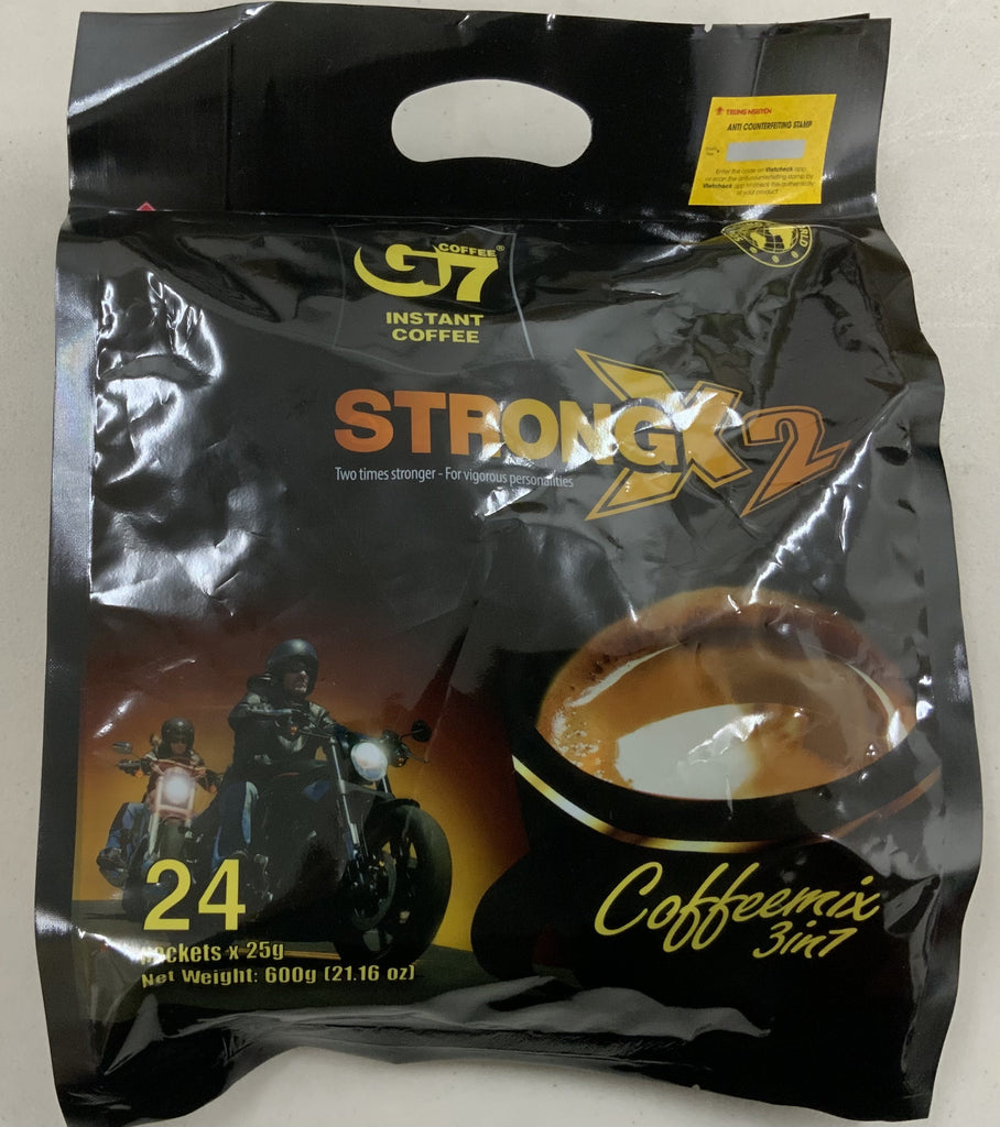 Trung Nguyen G7 Instant Coffee Strong x2 (25g X 24 Sachets) 600g
