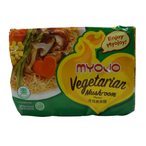 Myojo Vegetarian Mushroom Flavour Instant Noodles Multi-Pack 80g x 5 Packets