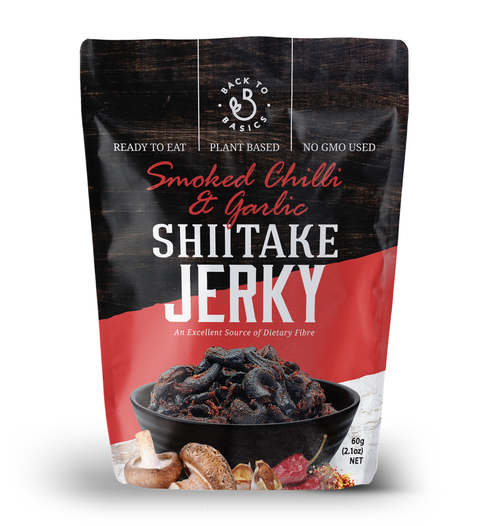 DJ&A Shiitake Jerky Smoked Chilli & Garlic 60g